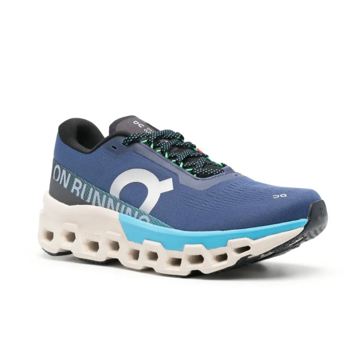 On Cloudmonster blue - high-performance athletic footwear in Blue with advanced cushioning