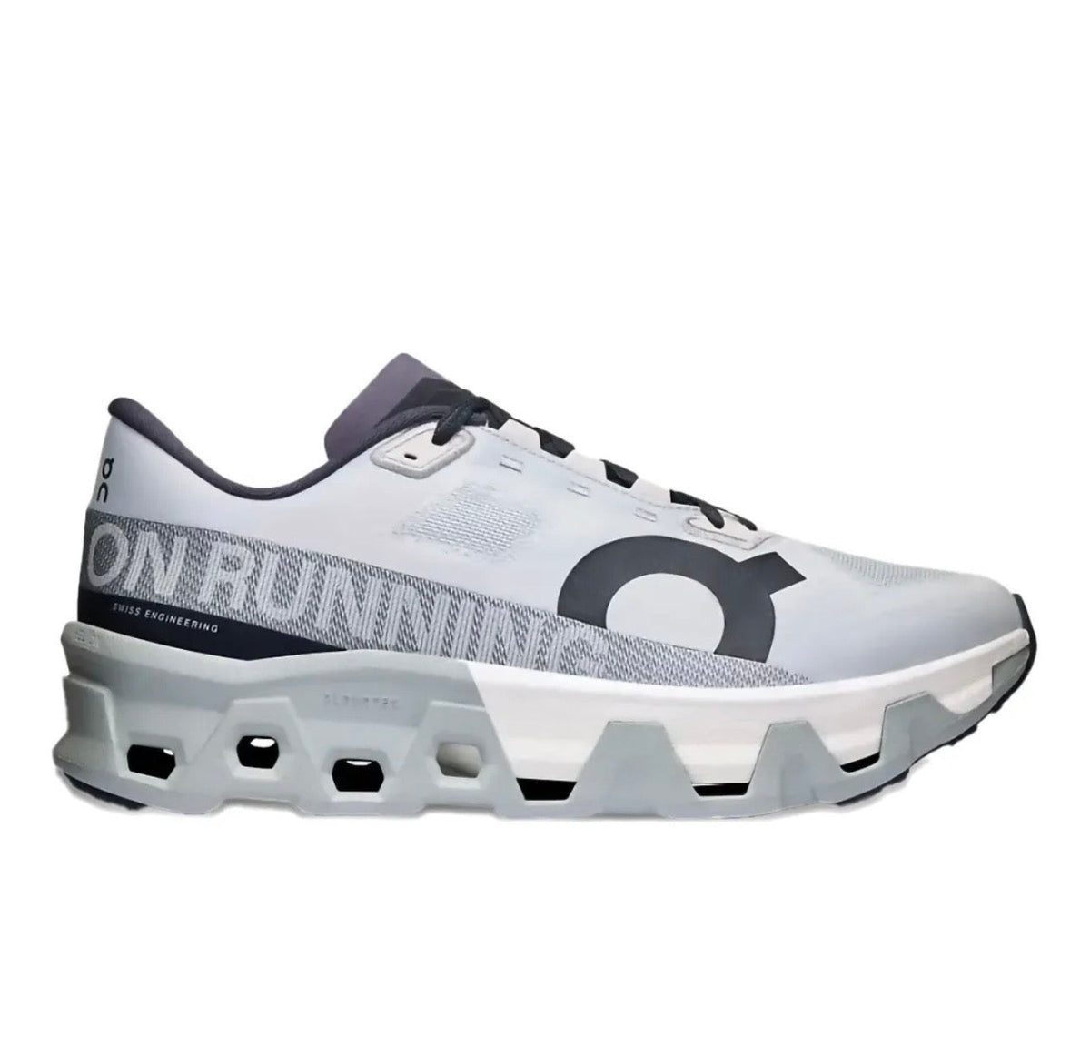 On Cloudmonster grey black - high-performance athletic footwear in Black with advanced cushioning