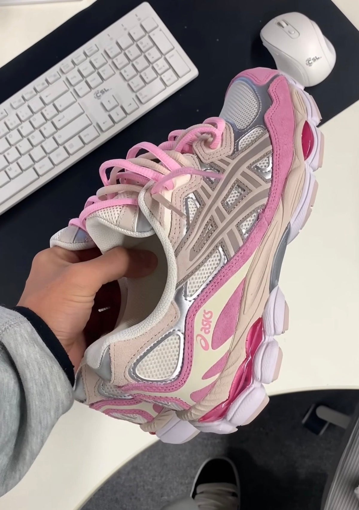 Asics Gel NYC White Pink