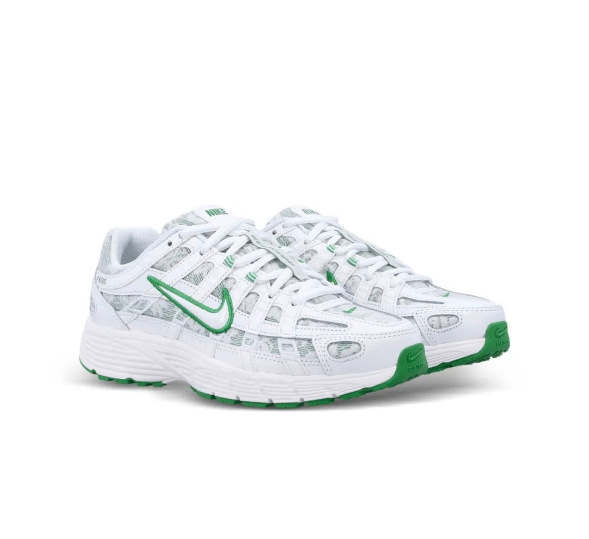 Nike P6000 White Green - high-performance athletic footwear in White with advanced cushioning