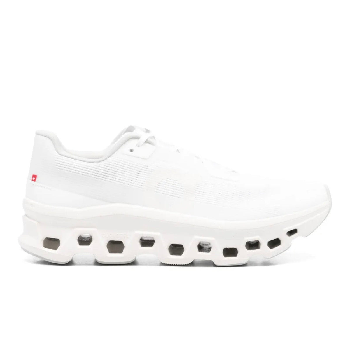 On Cloudmonster white - high-performance athletic footwear in White with advanced cushioning