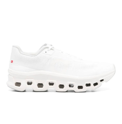 On Cloudmonster white - high-performance athletic footwear in White with advanced cushioning
