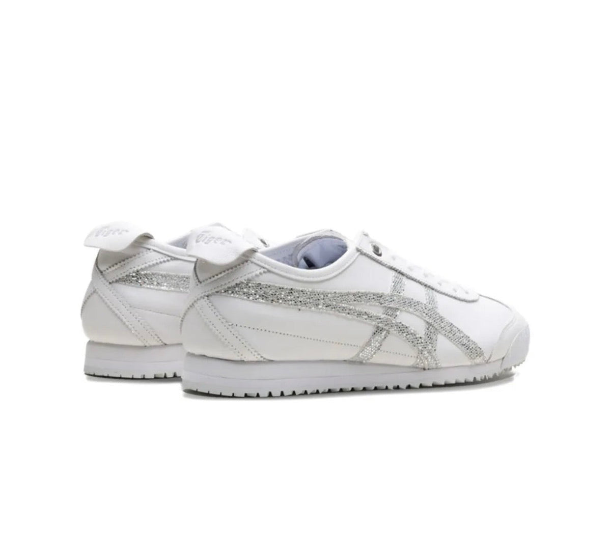 Onitsuka Tiger Mexico white silver high-performance athletic footwear White