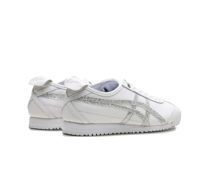 Onitsuka Tiger Mexico white silver high-performance athletic footwear White