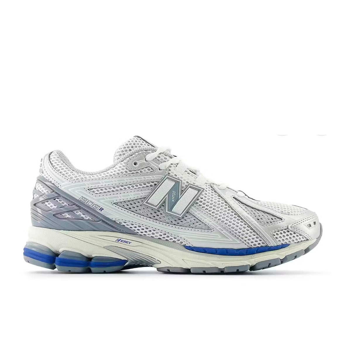New Balance 1906R
White Silver Metallic Blue - high-performance athletic footwear in White with advanced cushioning