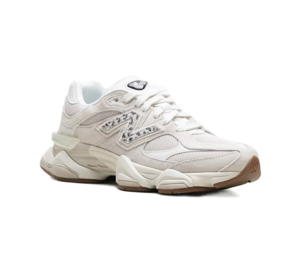 New Balance 9060 cream leopard - high-performance athletic footwear with advanced cushioning