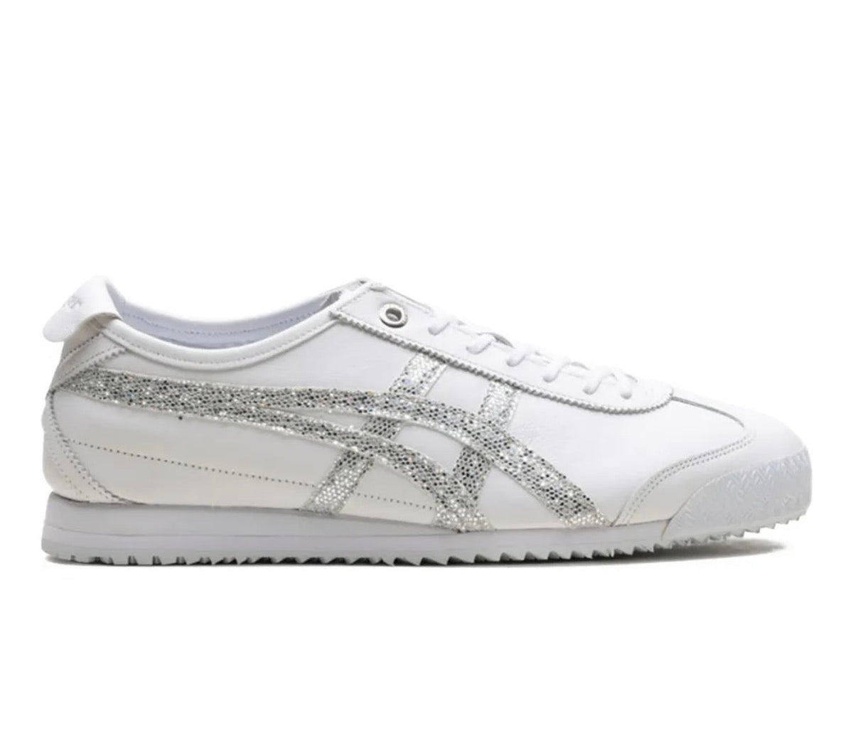 Onitsuka Tiger Mexico white silver high-performance athletic footwear White