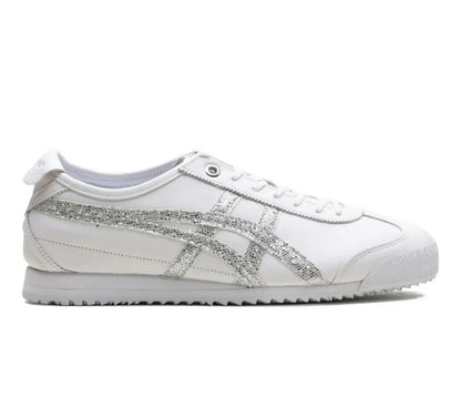 Onitsuka Tiger Mexico white silver high-performance athletic footwear White