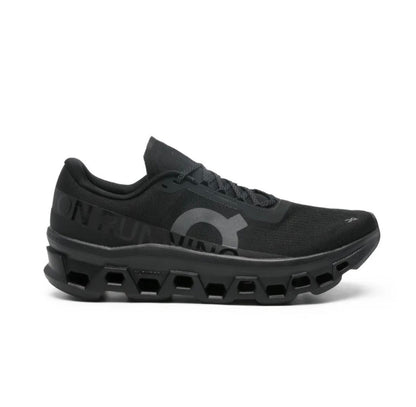 On Cloudmonster black - high-performance athletic footwear in Black with advanced cushioning