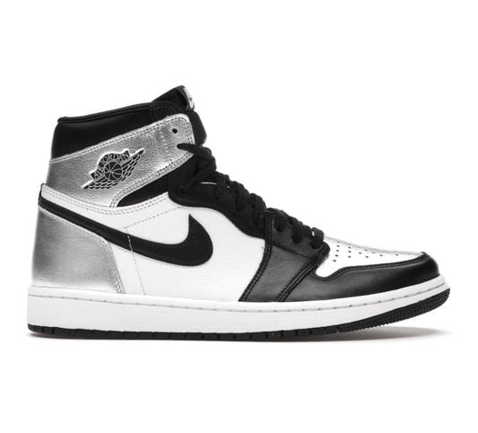 Air Jordan 1 Retro High Silver Toe (W) - high-performance athletic footwear in Silver with advanced cushioning