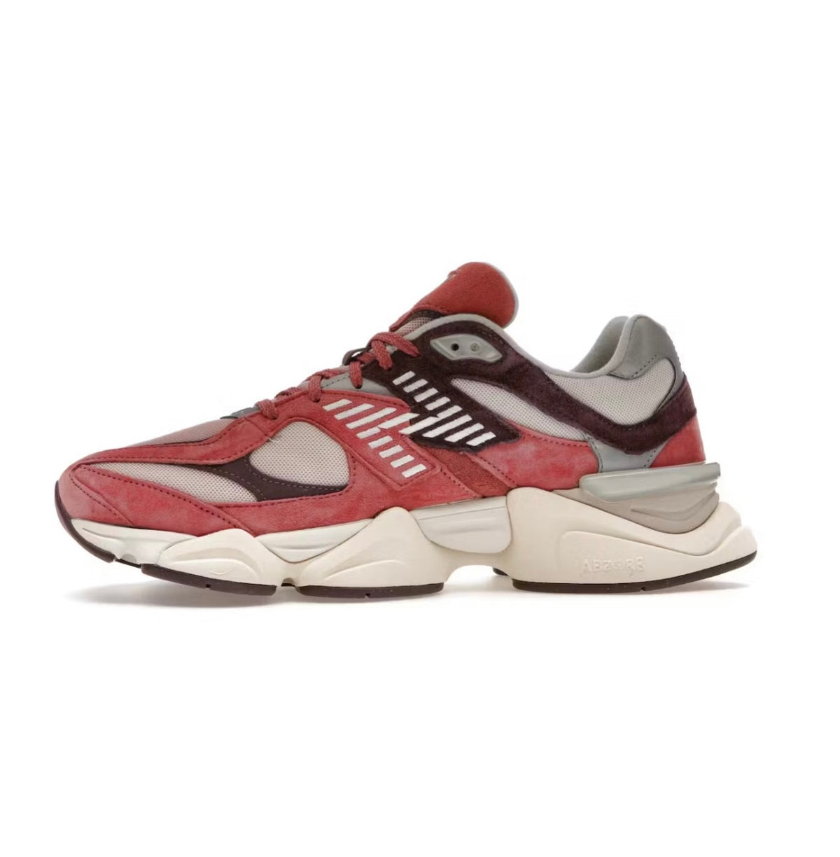 New Balance 9060 Red Grey - high-performance athletic footwear in Red with advanced cushioning