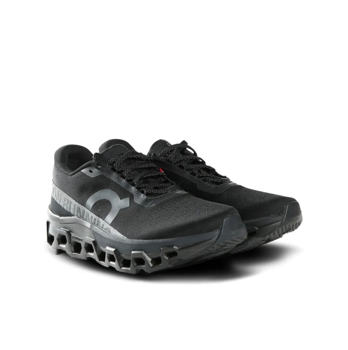 On Cloudmonster black - high-performance athletic footwear in Black with advanced cushioning