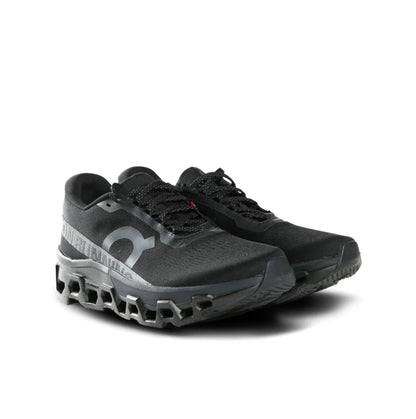 On Cloudmonster black - high-performance athletic footwear in Black with advanced cushioning