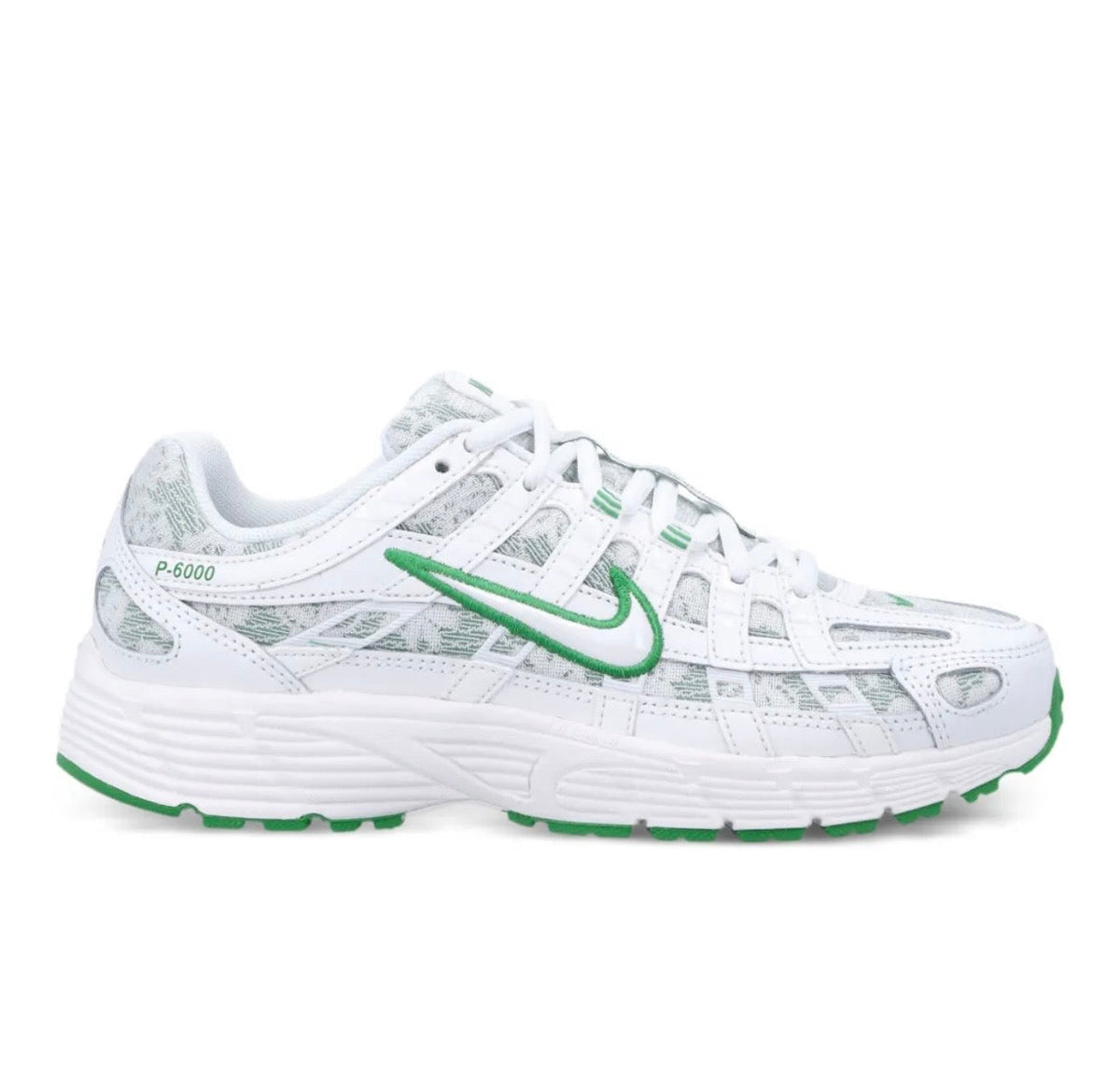 Nike P6000 White Green - high-performance athletic footwear in White with advanced cushioning