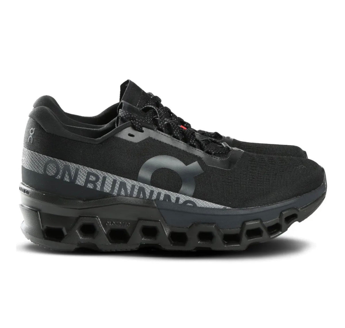 On Cloudmonster black - high-performance athletic footwear in Black with advanced cushioning