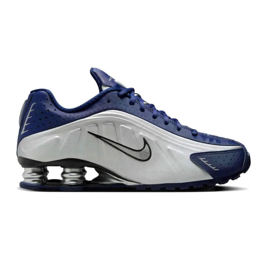Nike Shox R4 Silver blue - high-performance athletic footwear in Blue with advanced cushioning
