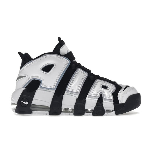 Nike Uptempo black White high-performance athletic footwear Black