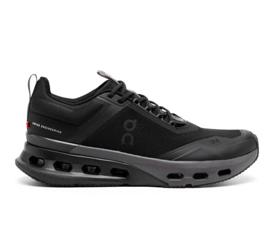 On Cloudnova Black - high-performance athletic footwear in Black with advanced cushioning