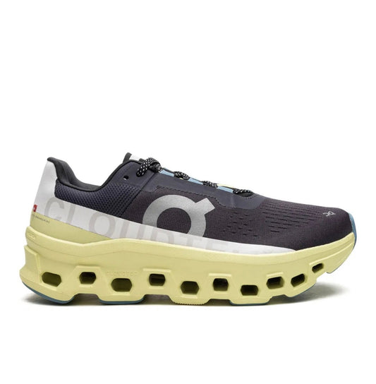 On Cloudmonster black yellow - high-performance athletic footwear in Black with advanced cushioning
