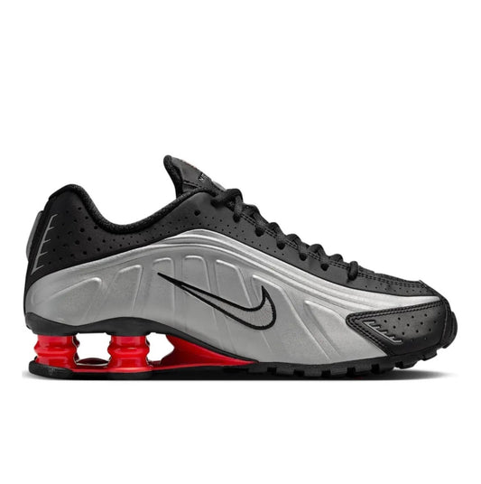 Nike Shox R4 Silver Black Red - high-performance athletic footwear in Black with advanced cushioning