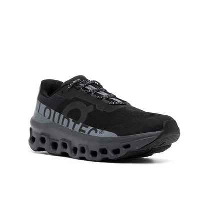 On Cloudmonster black grey - high-performance athletic footwear in Black with advanced cushioning