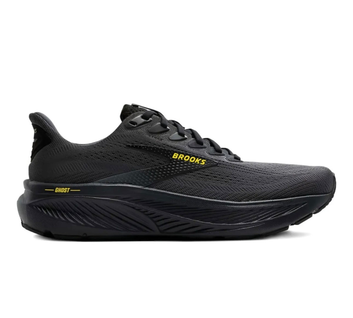brooks Ghost Black Yellow