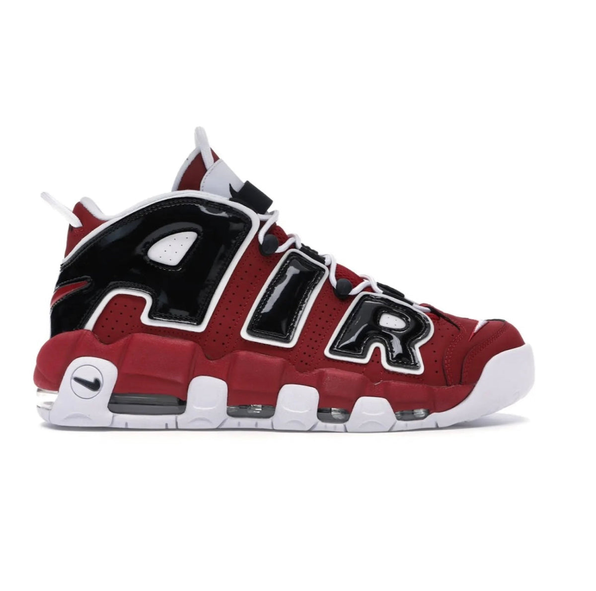 Nike Uptempo Red Black - high-performance athletic footwear in Black with advanced cushioning