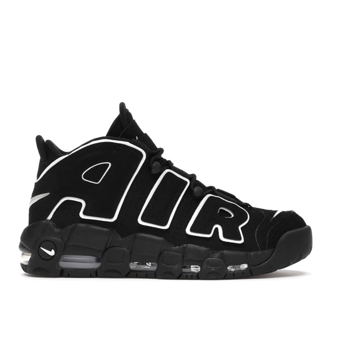 Nike Uptempo Black White high-performance athletic footwear Black