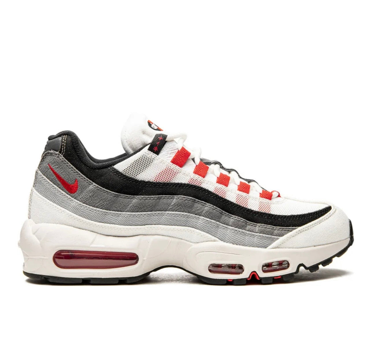 Nike air Vapormax 95?white grey red - high-performance athletic footwear in White with advanced cushioning