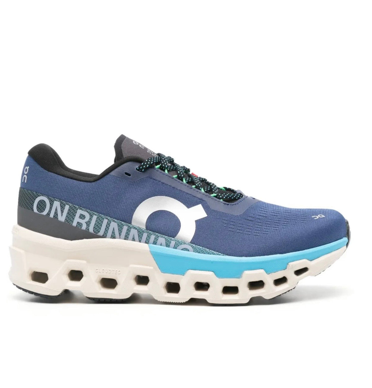 On Cloudmonster blue - high-performance athletic footwear in Blue with advanced cushioning