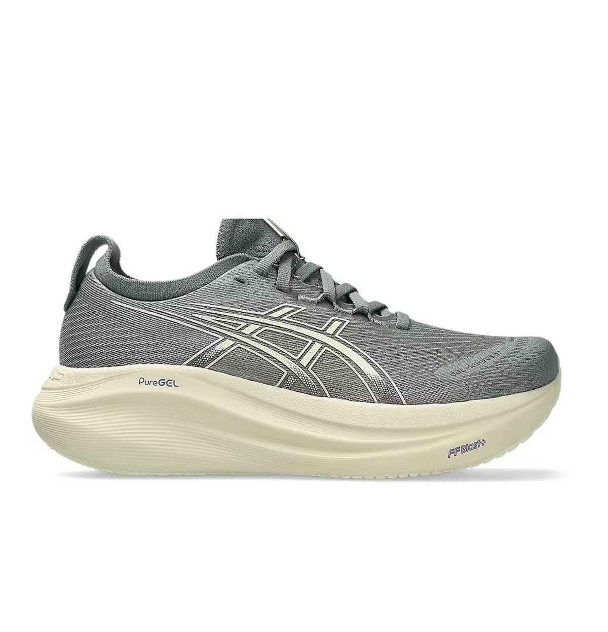 Asics Nimbus 27 Grey - high-performance athletic footwear in Grey with advanced cushioning