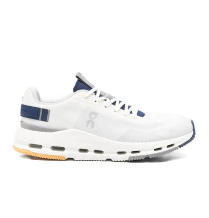 On Cloudnova White Blue - high-performance athletic footwear in White with advanced cushioning