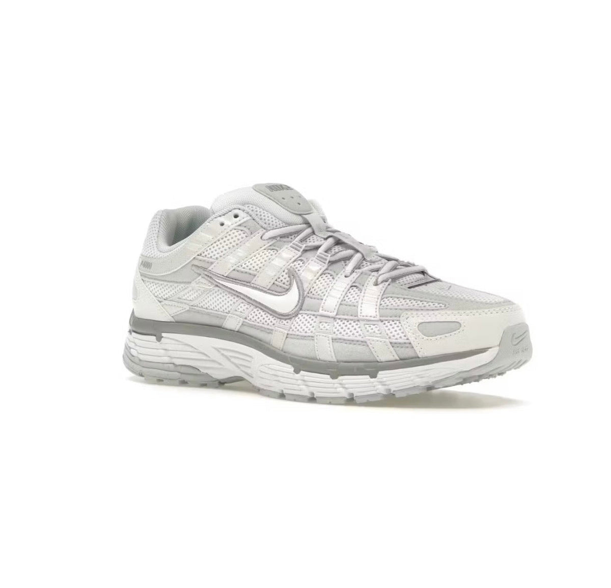 Nike P6000 white gray high-performance athletic footwear Gray