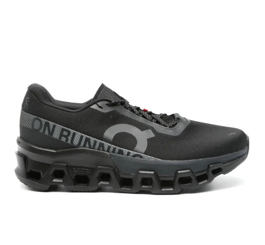 On Cloudmonster black - high-performance athletic footwear in Black with advanced cushioning