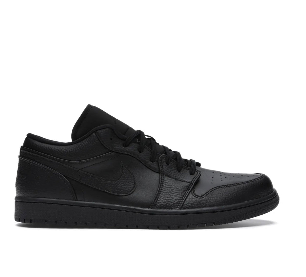 Jordan 1 Low Triple Black - high-performance athletic footwear in Black with advanced cushioning