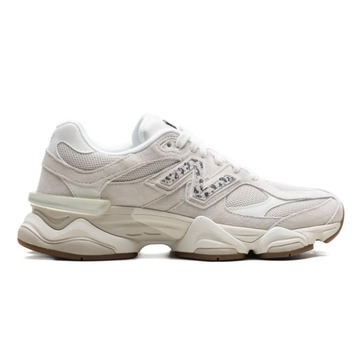 New Balance 9060 cream leopard - high-performance athletic footwear with advanced cushioning