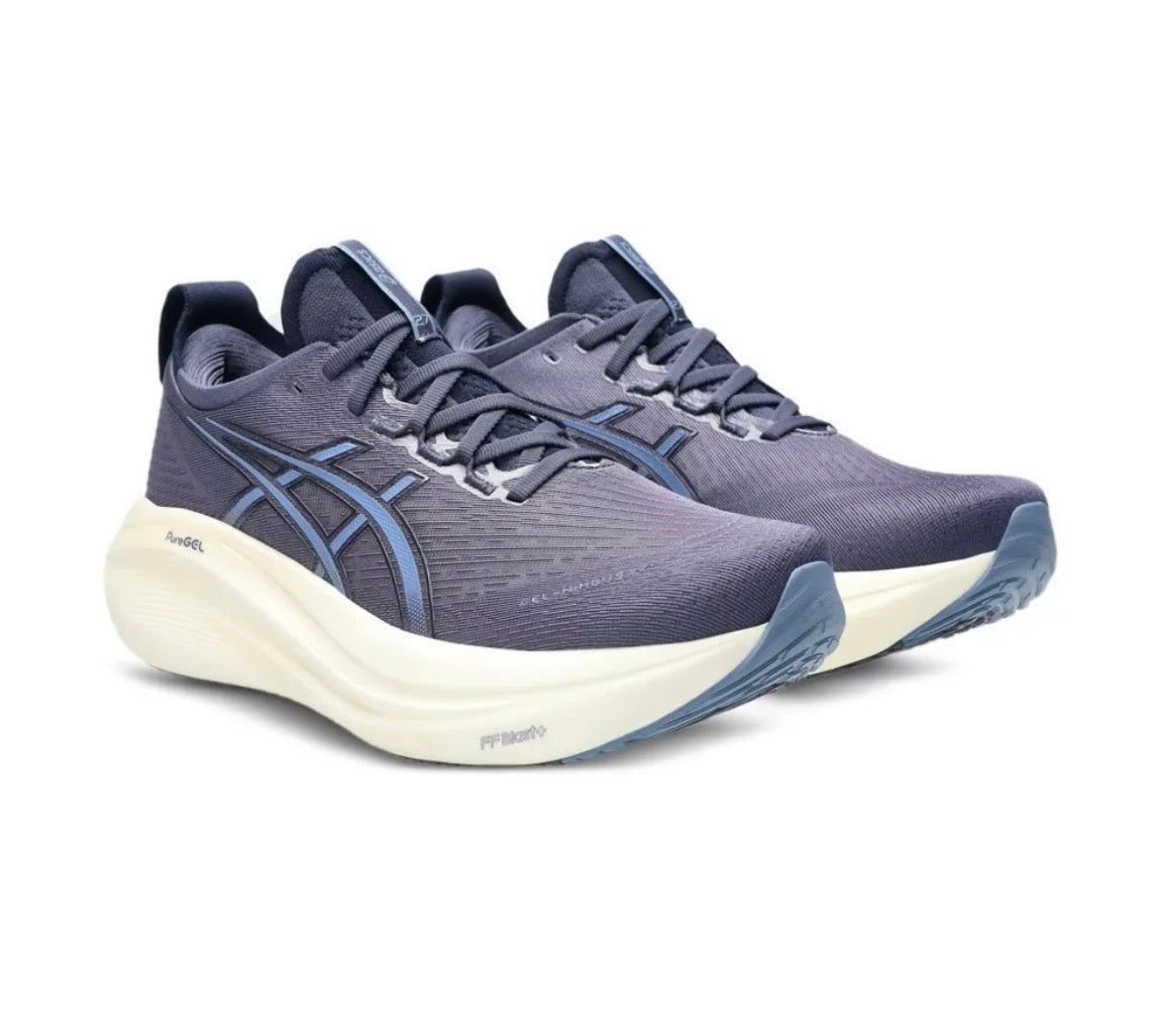 Asics Nimbus 27 Blue - high-performance athletic footwear in Blue with advanced cushioning