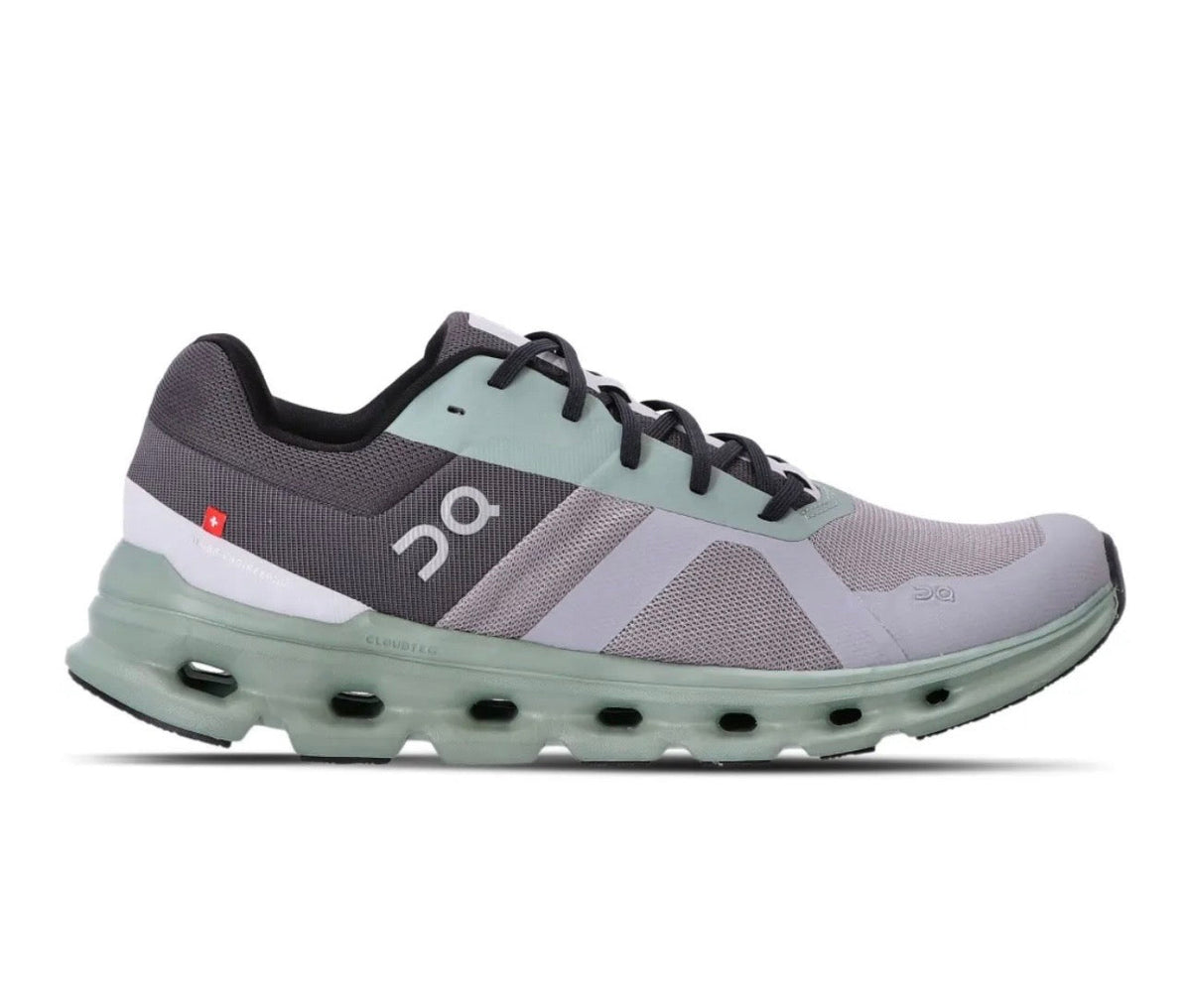 On Cloudrunner 2 Grey Green - high-performance athletic footwear in Green with advanced cushioning