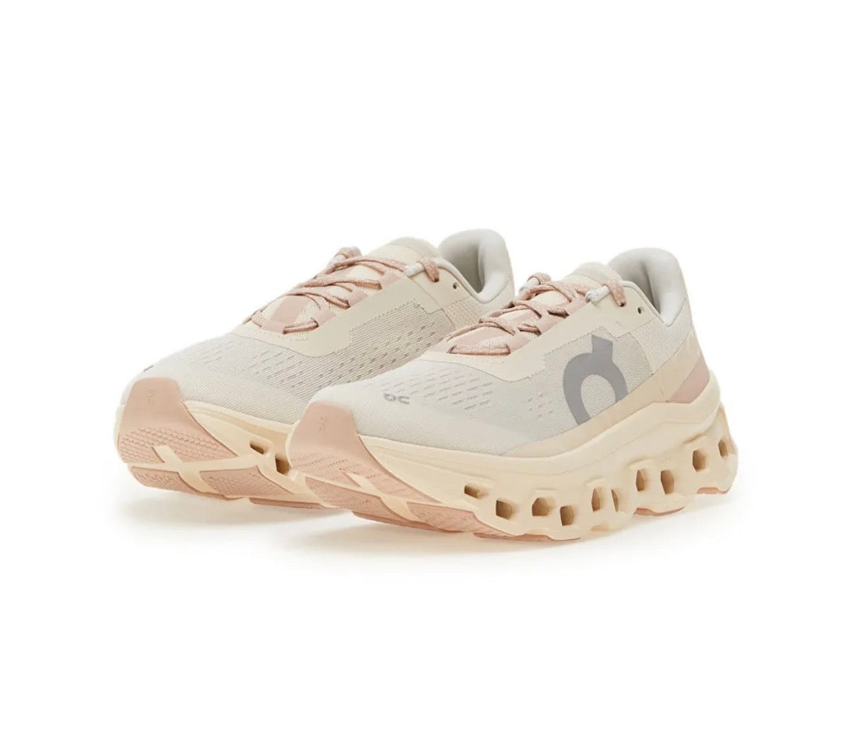 On Cloudmonster peach - high-performance athletic footwear with advanced cushioning