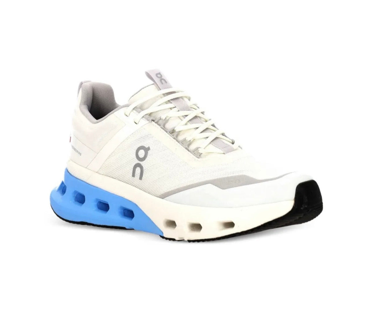 On Cloudnova White Blue - high-performance athletic footwear in White with advanced cushioning