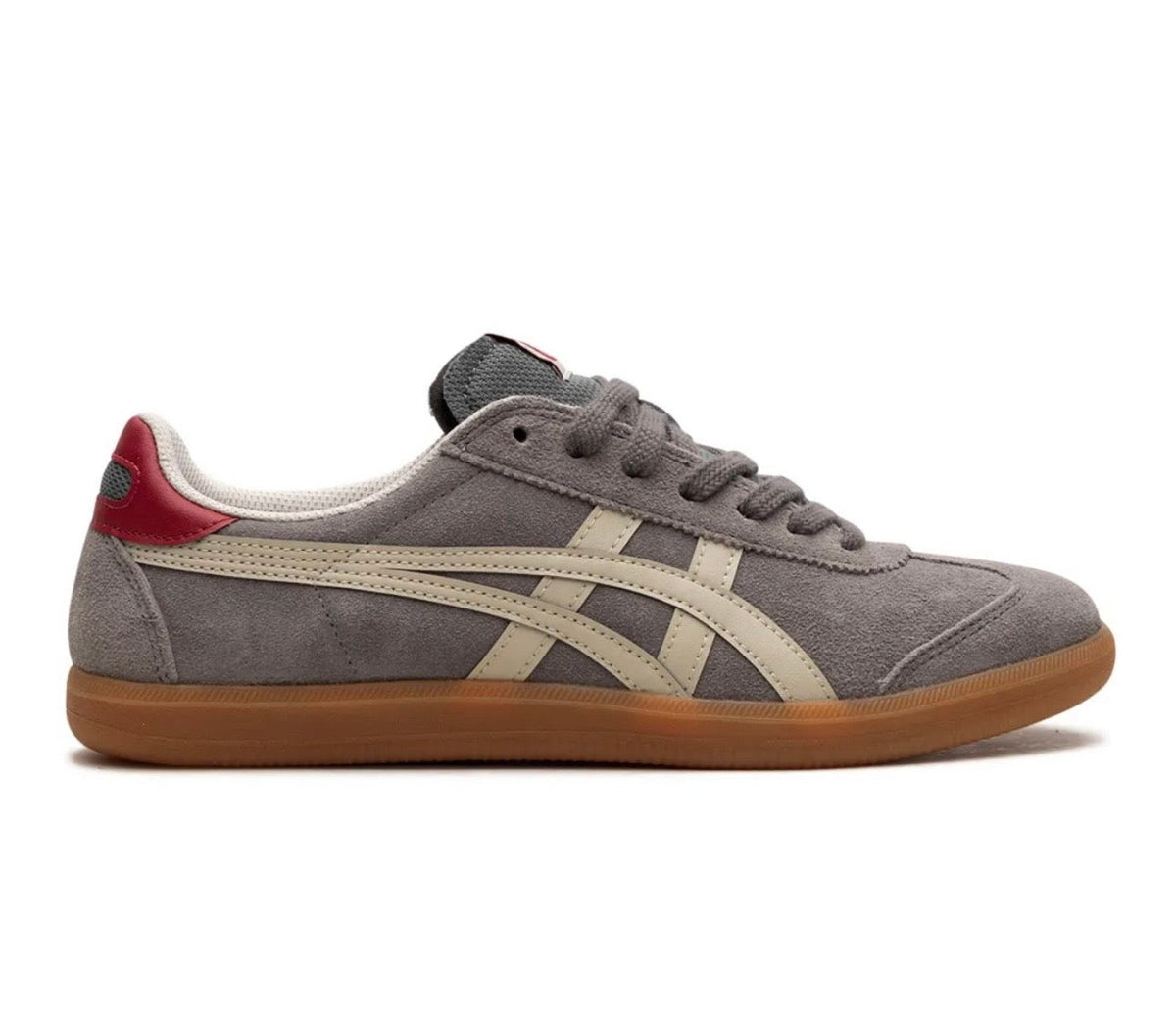 Onitsuka Tiger Tokuten grey mocha red high-performance athletic footwear Grey