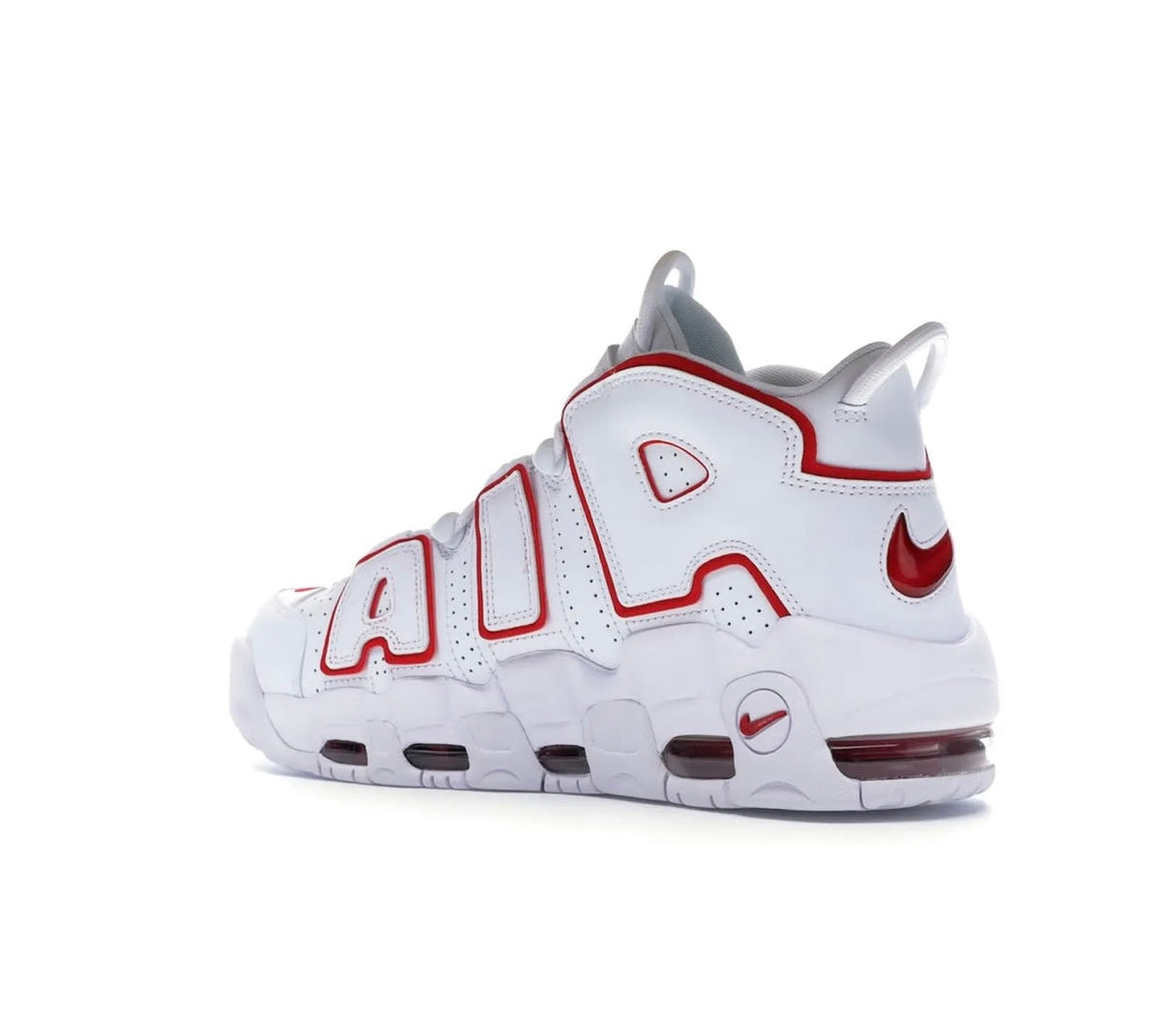 Nike Uptempo White Red - high-performance athletic footwear in White with advanced cushioning