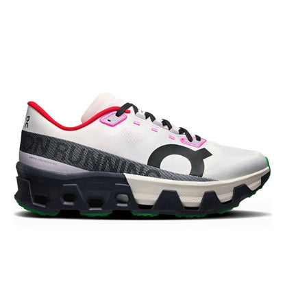 On Cloudmonster white red - high-performance athletic footwear in White with advanced cushioning