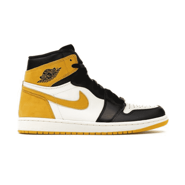 Air Jordan 1 Mid Yellow Toe Black - high-performance athletic footwear in Black with advanced cushioning