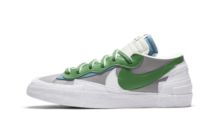 Nike Blazer Low Sacai Medium Grey Classic Green - high-performance athletic footwear in Green with advanced cushioning